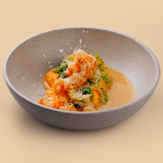 Скрэмбл с креветками