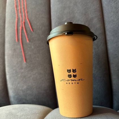 Сырный латте с попкорном и сырной пеной