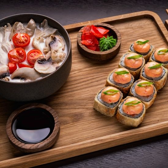 Комбо с роллом темпура