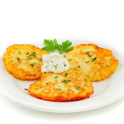 Драники со сметаной