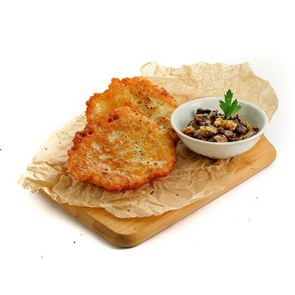 Драники с грибами