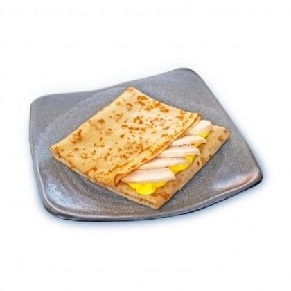 Блинчик с курицей и картошкой