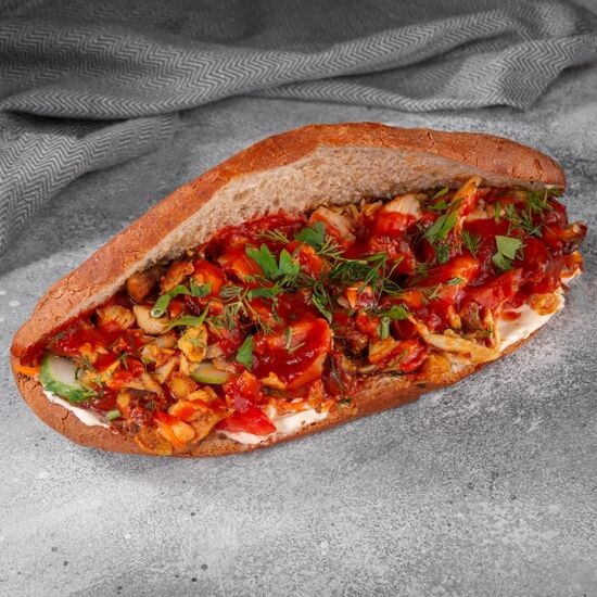 Донер Ржаной с курицей