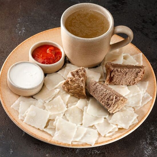 Кумыкский хинкал с отварным мясом