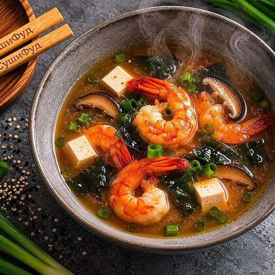 Мисо с креветкой