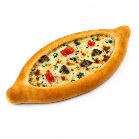 Хачапури с говядиной и томатами