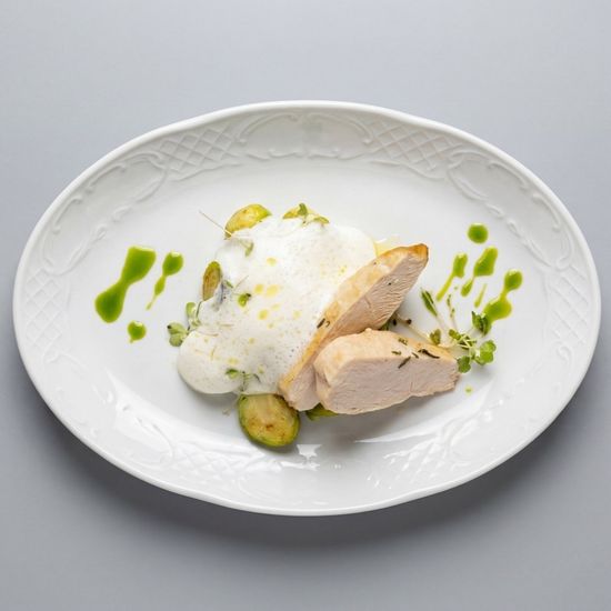 Куриная грудка с брюссельской капустой