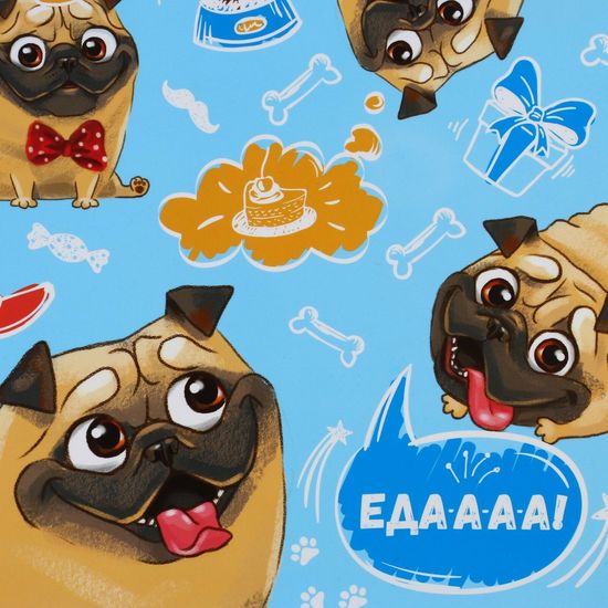 Коврик под миску «Еда», 430×280 мм