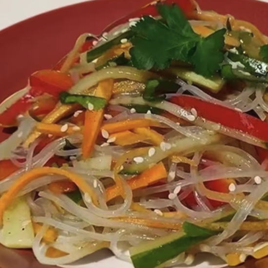 Фунчоза с овощами