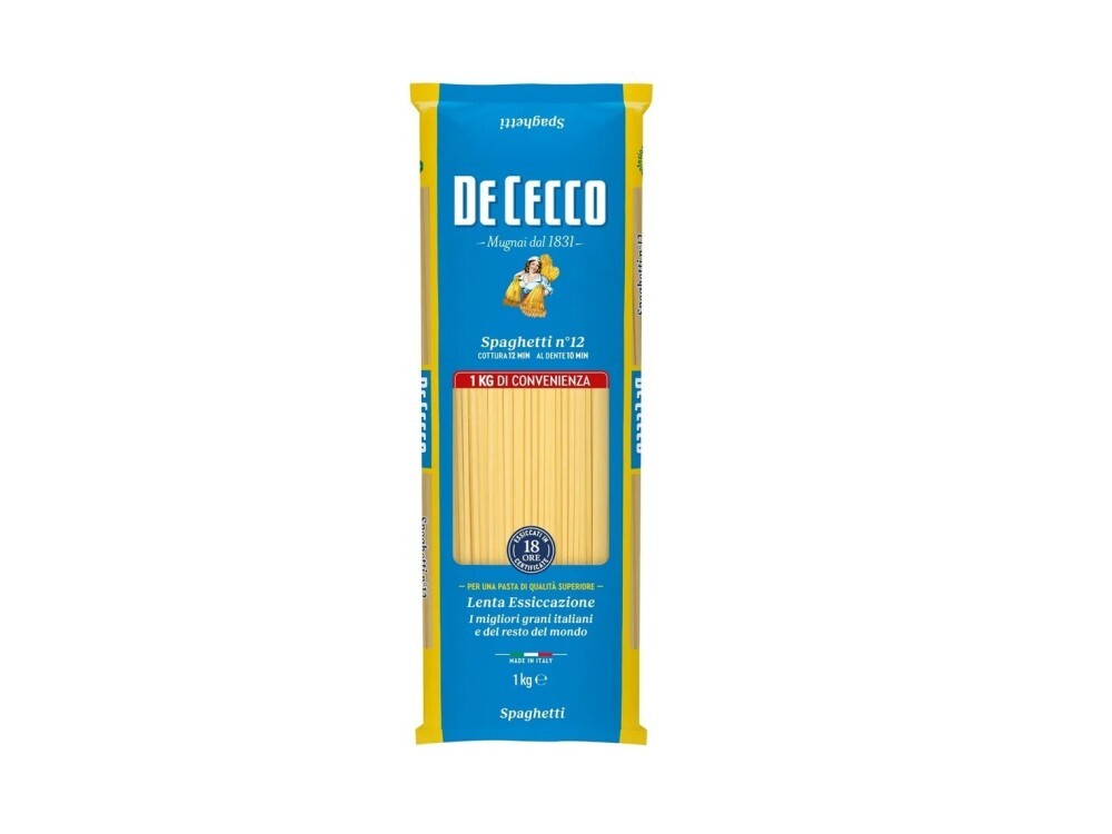 Паста De Cecco №12 Спагетти, 1 кг