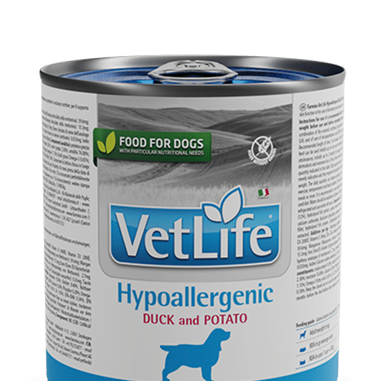 Farmina Vet Life Hypoallergenic Duck & Potato консервы для собак, паштет, утка с картофелем, 300 г