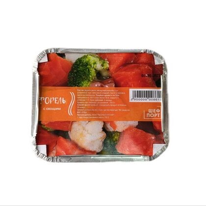 Форель с овощами 1/270