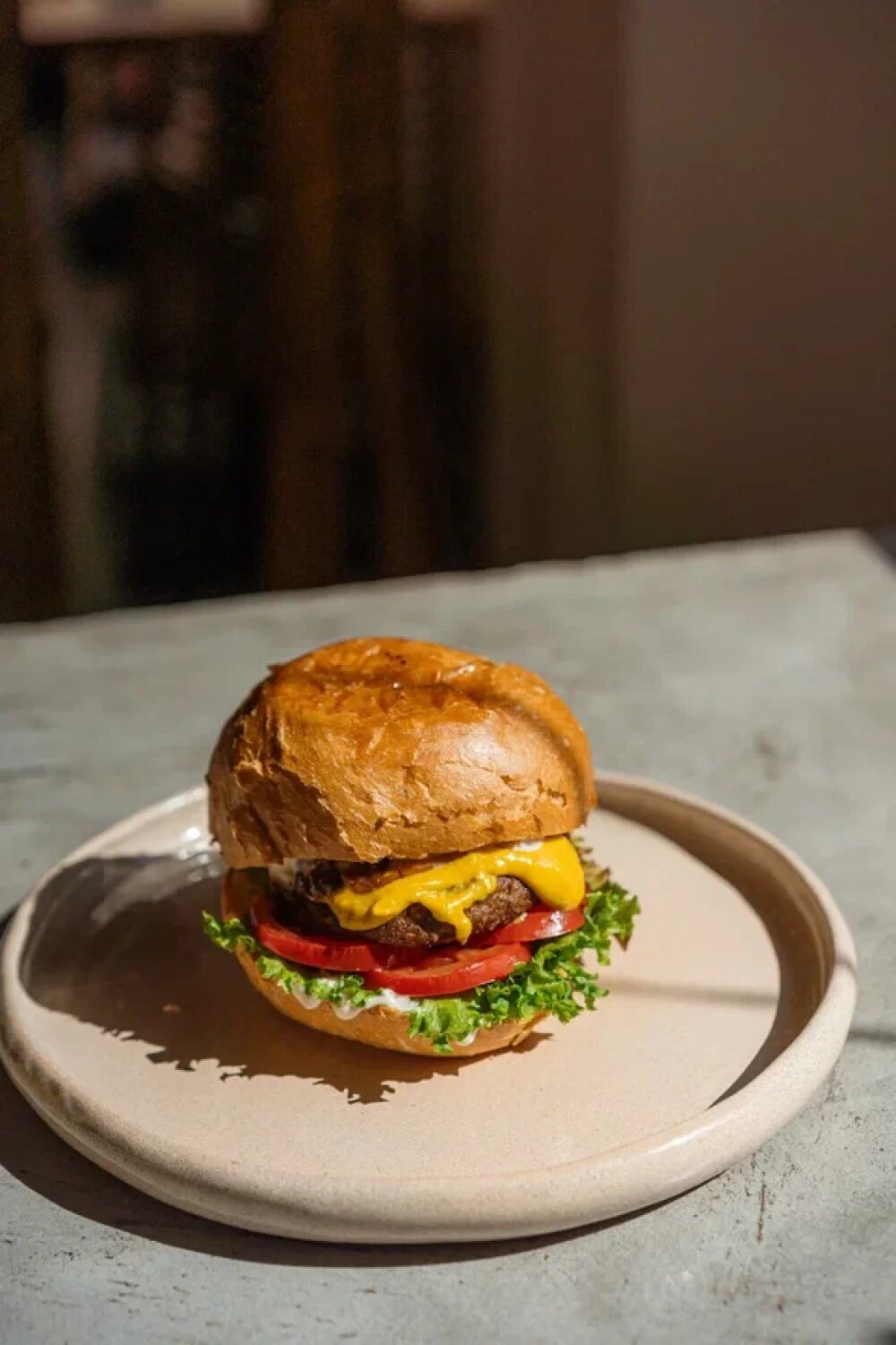 Сырный бургер