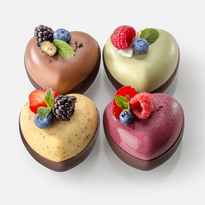 Мини набор из 4 сердечек