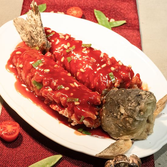 Карп в кисло-сладком соусе