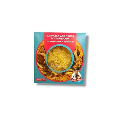 Заправка из кальмара со сливками и грибами 200 гр