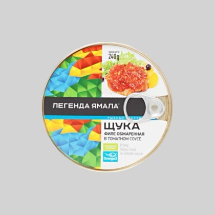 Щука обжаренная в томатном соусе 227 гр
