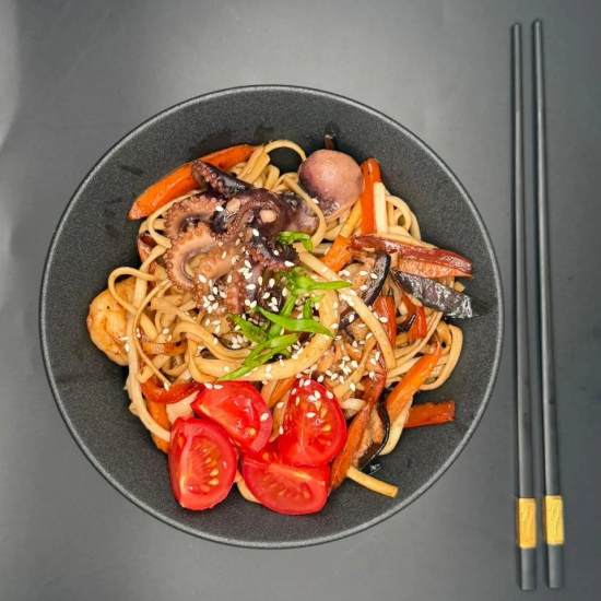 Удон с Морепродуктами