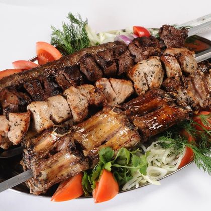 Шашлык из бараньей корейки