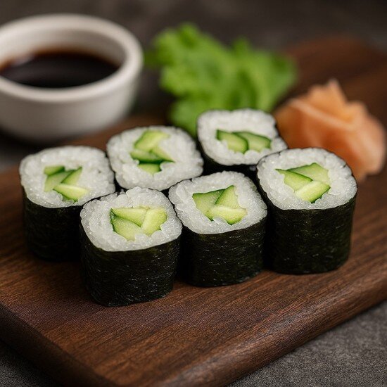 Мини ролл с огурцом