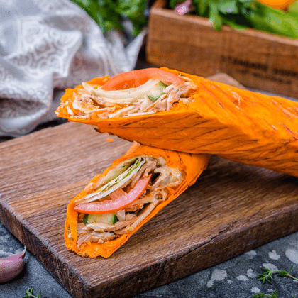 Шаурма из курицы в сырном лаваше