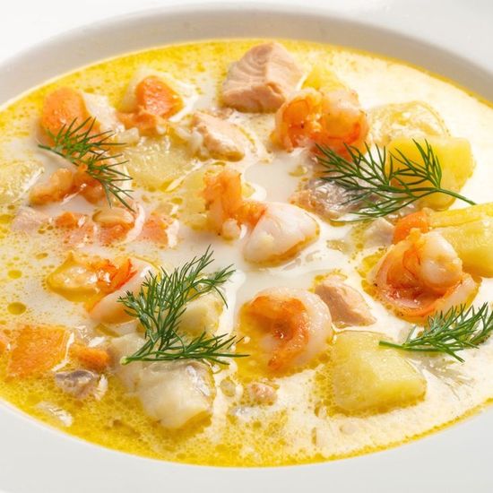 Уха сливочная по-Фински