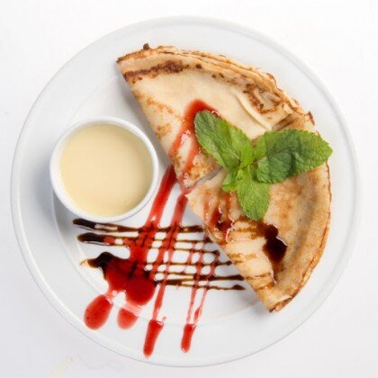 Блины с мёдом