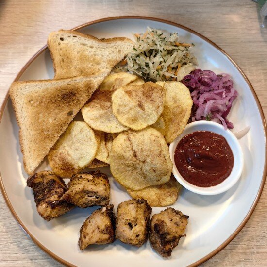 Сет на мангале с курицей