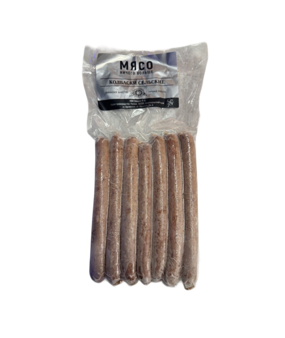 Колбаски говяжьи "Сельские" замороженные 500гр, шт
