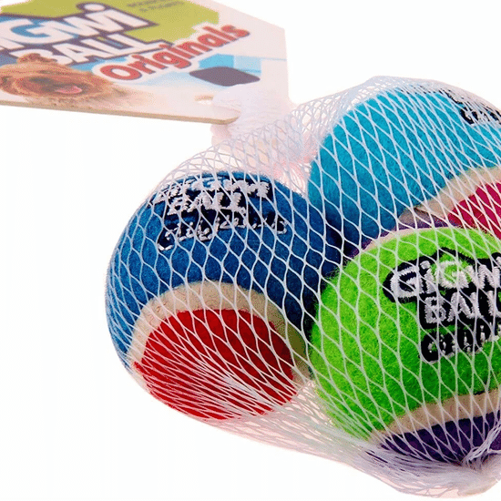 GiGwi Ball Originals игрушка для собак «Три мяча» с пищалкой, 4,8 см