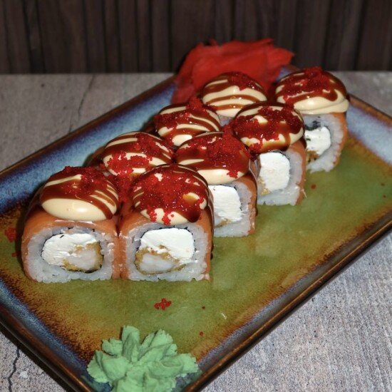 Филадельфия с жареной креветкой