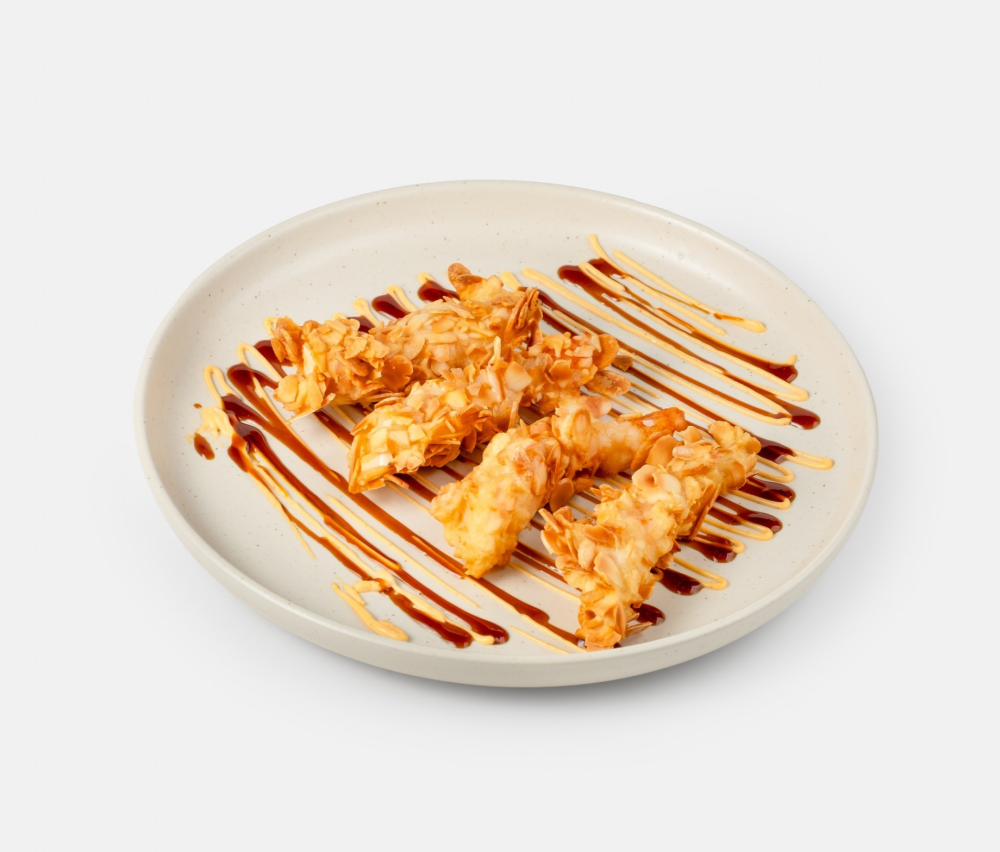 Креветки в миндале