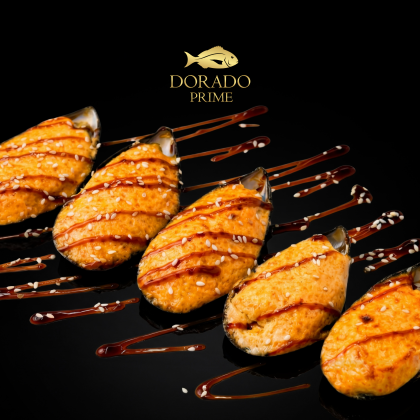 Запеченые мидии спайси (5 шт)