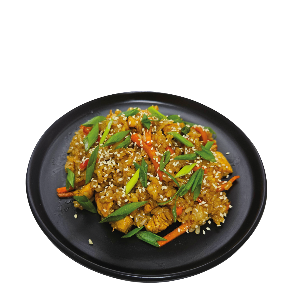 Тяхан с курицей