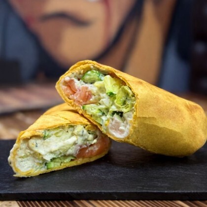 Шаурма с лососем