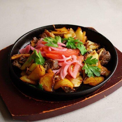 Жаркое с сушеным мясом