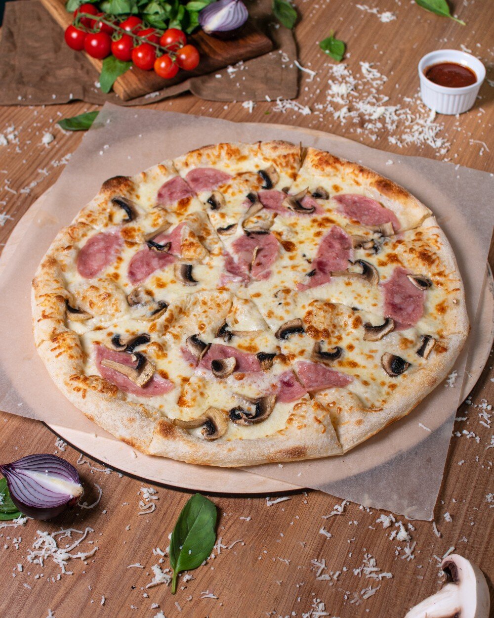 Грибная с ветчиной и трюфелем