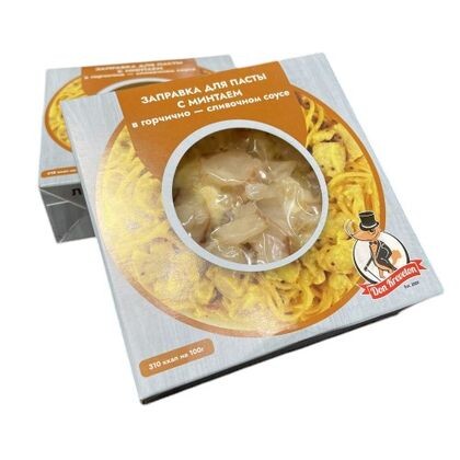 Заправка минтай в горчично-сливочном соусе 200 гр