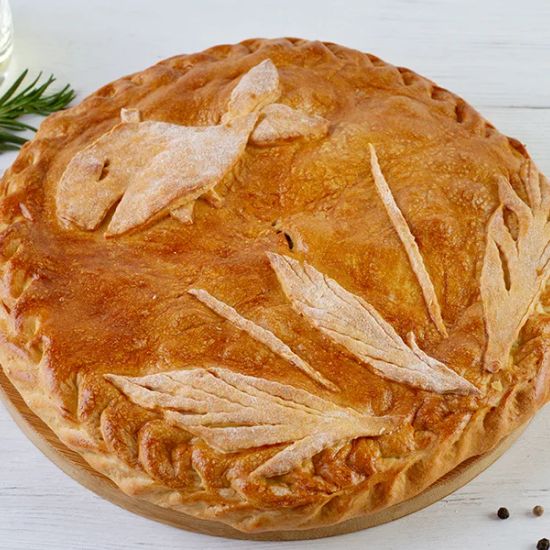 Пирог «Семга, рис или картофель»