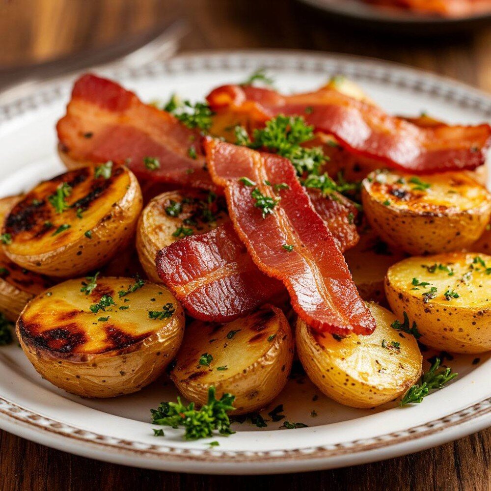 Картофель с салом