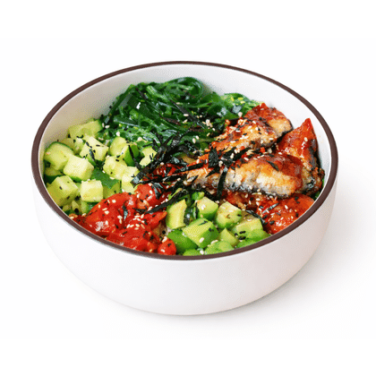 Боул с Угрем и Соусом Тахини