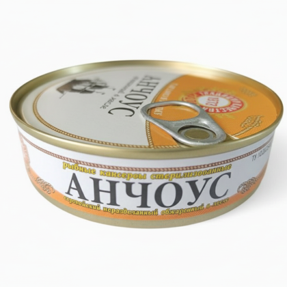 Анчоус обжаренный в масле 160 гр ж/б ключ, шт
