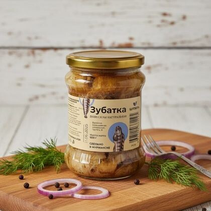 Зубатка полосатая натуральная