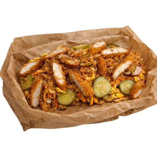 Сальчипапа Картофель Дольки со стрипсами