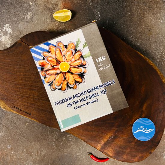 Мидии Киви зеленые (60/80 шт/кг) баншированные