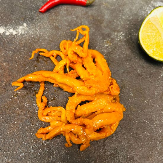 Щупальца кальмара копченые "В кунжутной карамели"