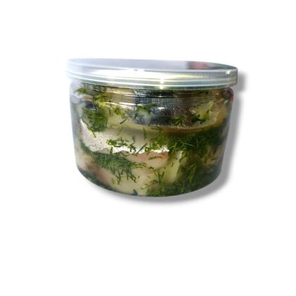 Кусочки скумбрии в масле с укропом пл.б. 250 г