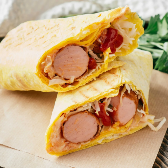 Шаурма с сосиской