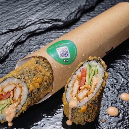 Японская шаверма в темпуре с курицей