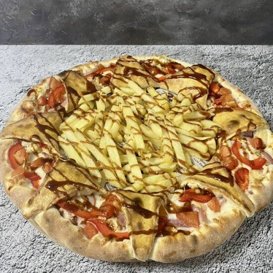 Кольцо-пицца барбекю